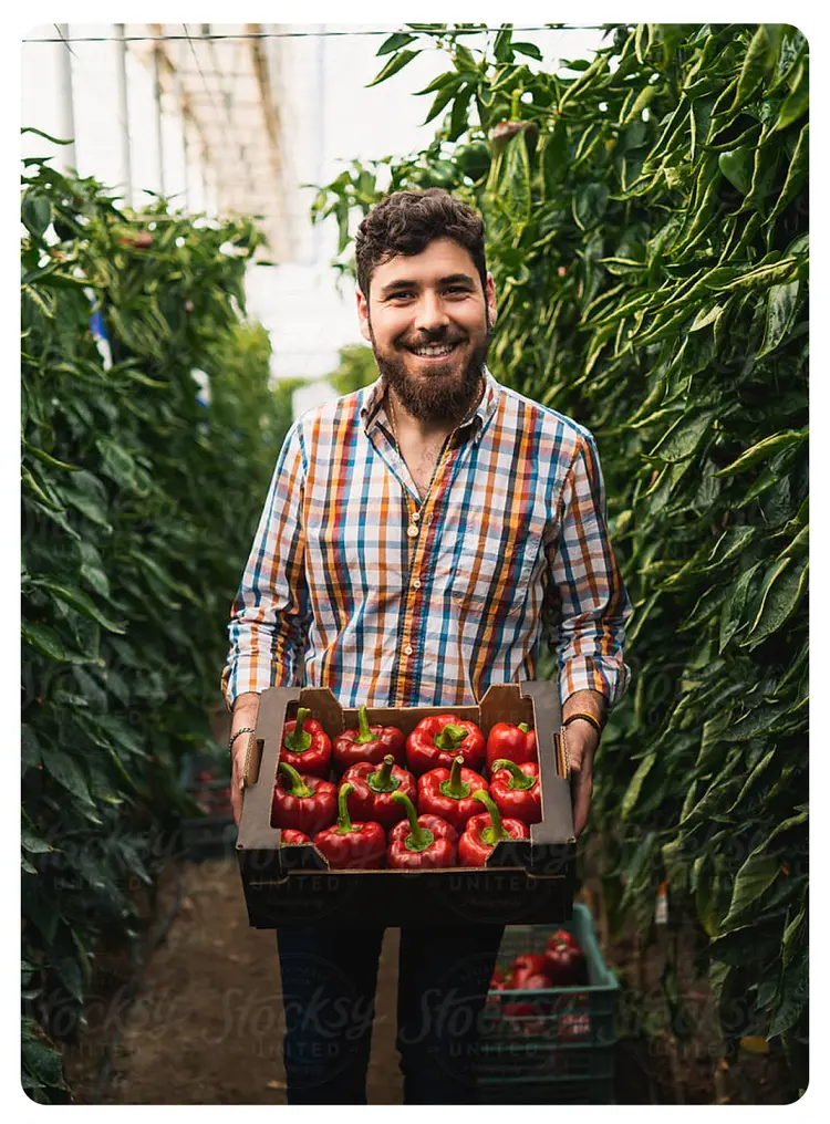 A picture of a local farmer